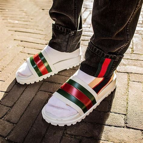 gucci slides mens cheap|Gucci slides men real.